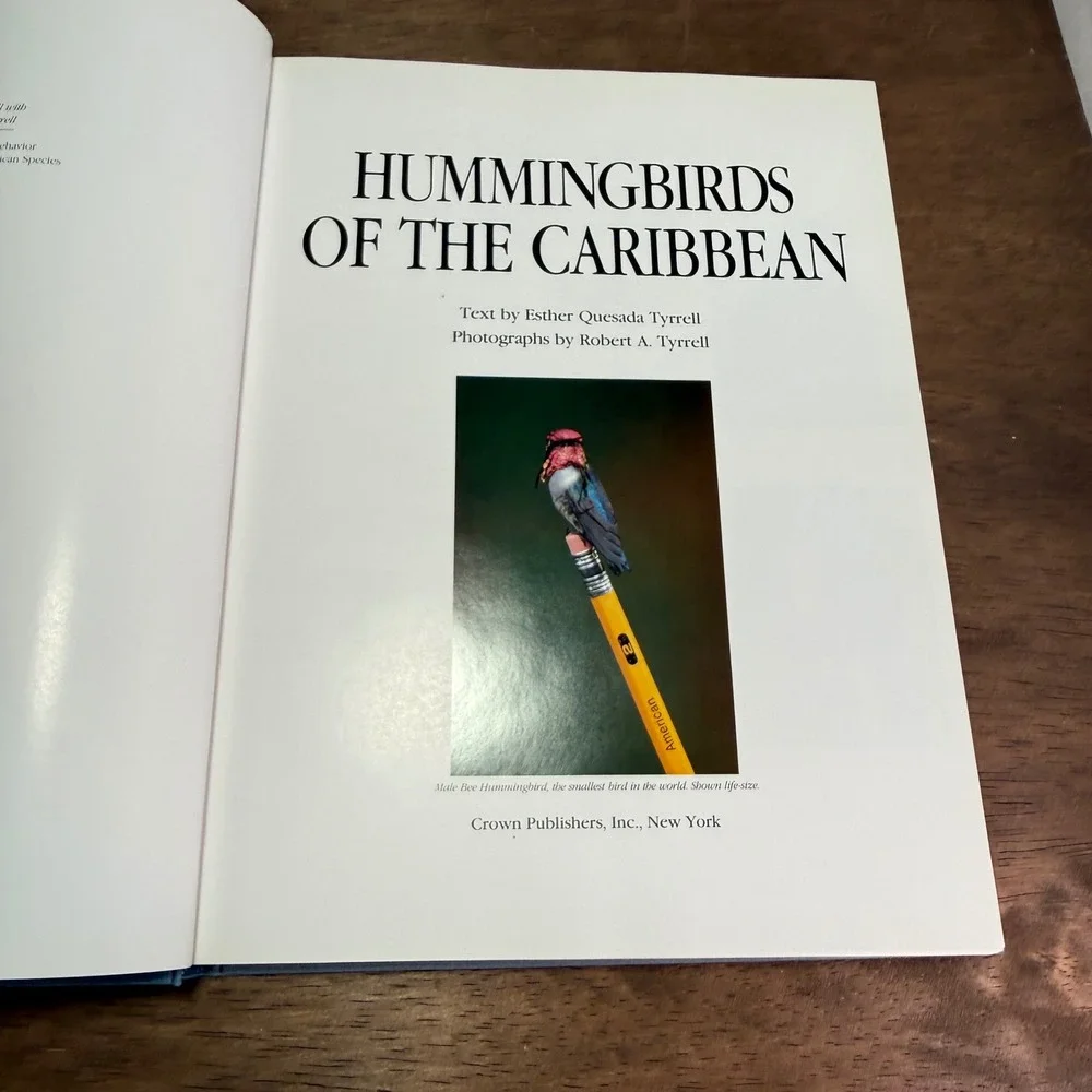 Vintage Hummingbird Photography Books Lot - Caribbean & North America Tyrell HC
